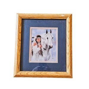 Vintage Maija Blue Velvet 1995 Framed Print 12x13.5 in